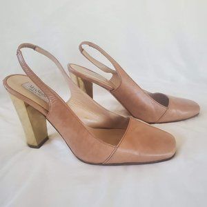 Max Mara Designer Shoes, Slingback, 7-7.5